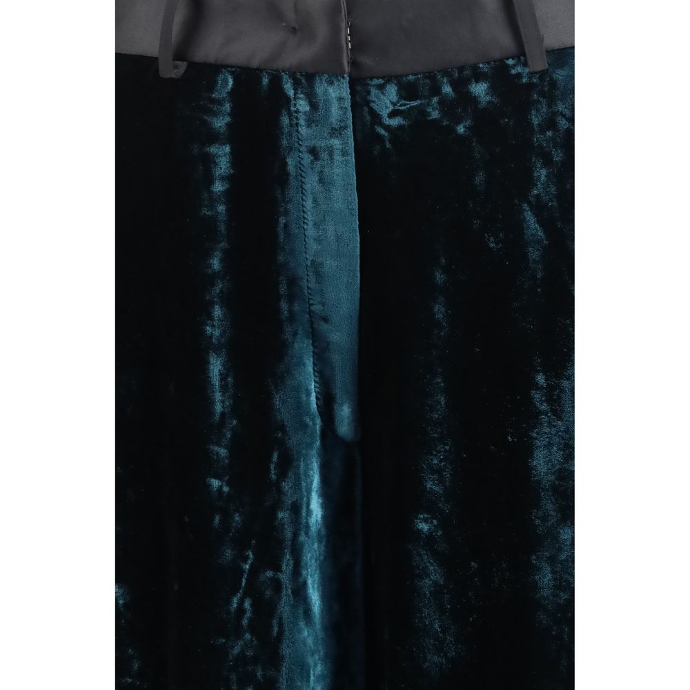 Forte_Forte Bicolor Viscose Dress Women's Pants