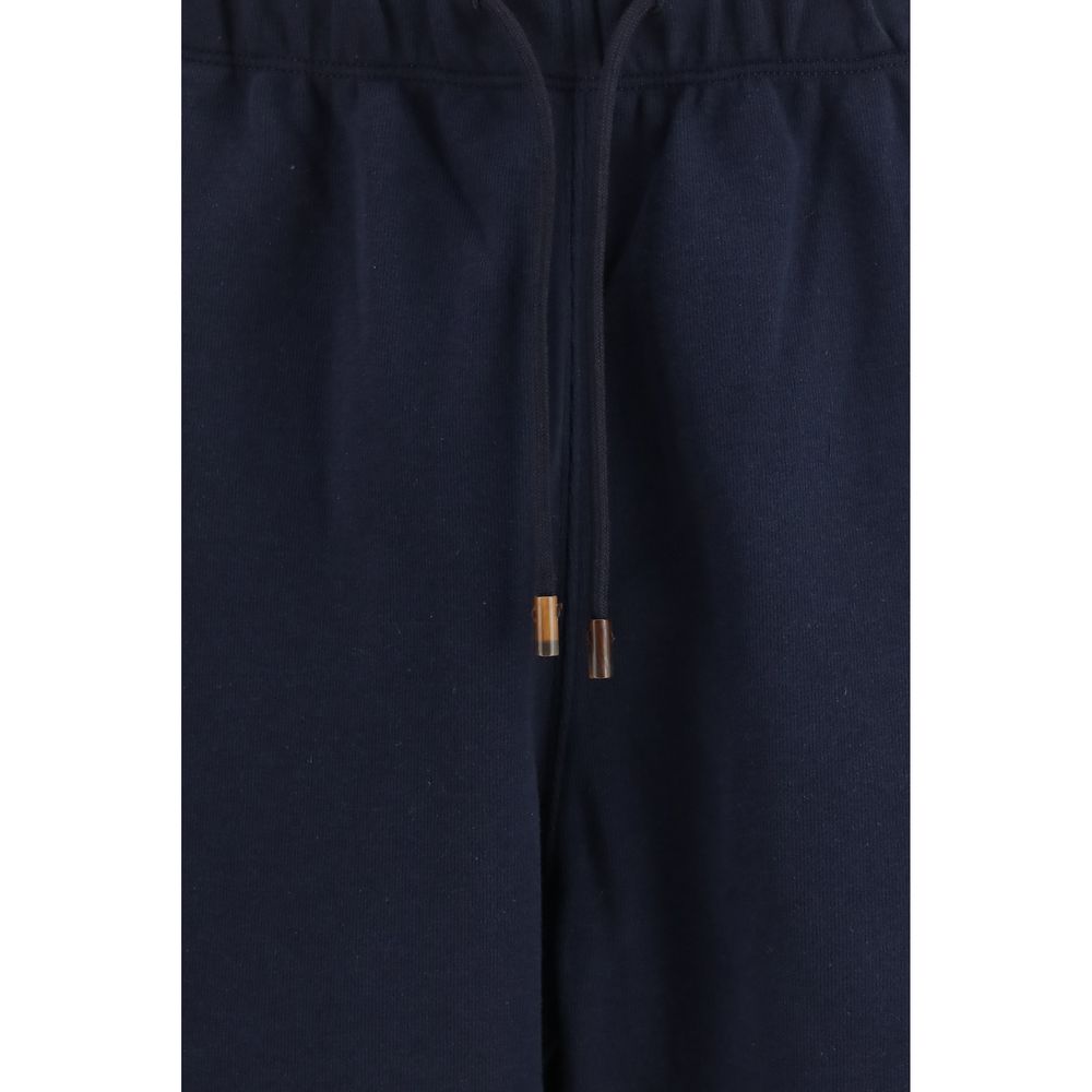 Umit Benan Blue Cotton Joggers (Workout Men's Pants)