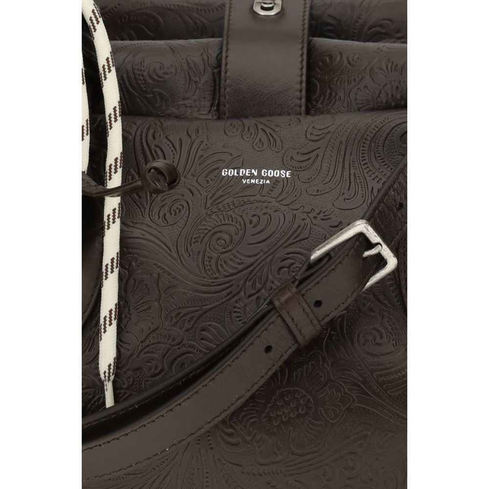 Golden Goose Brown Calf Leather Bos Taurus Women's Handbag