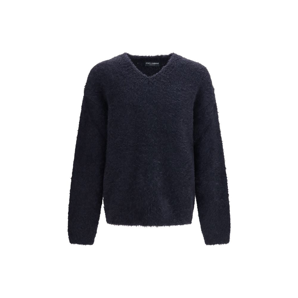 Dolce & Gabbana Blue Marabou Men's Sweatshirt