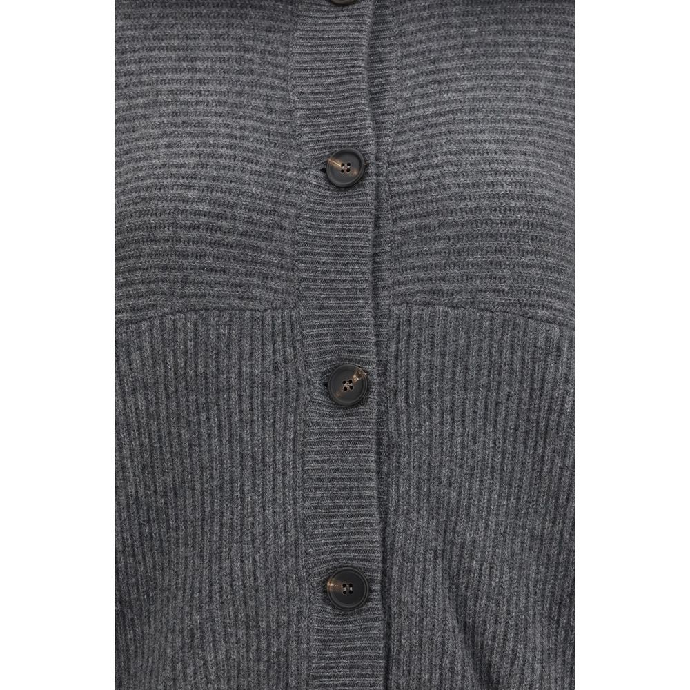 Brunello Cucinelli Gray Cashmere Women's Cardigan