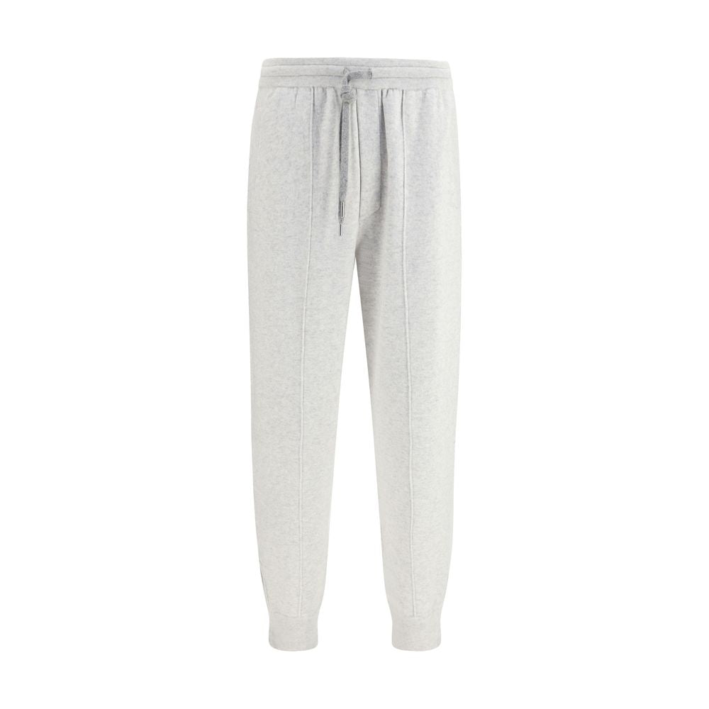 Brunello Cucinelli Gray Cashmere Casual Men's Pants