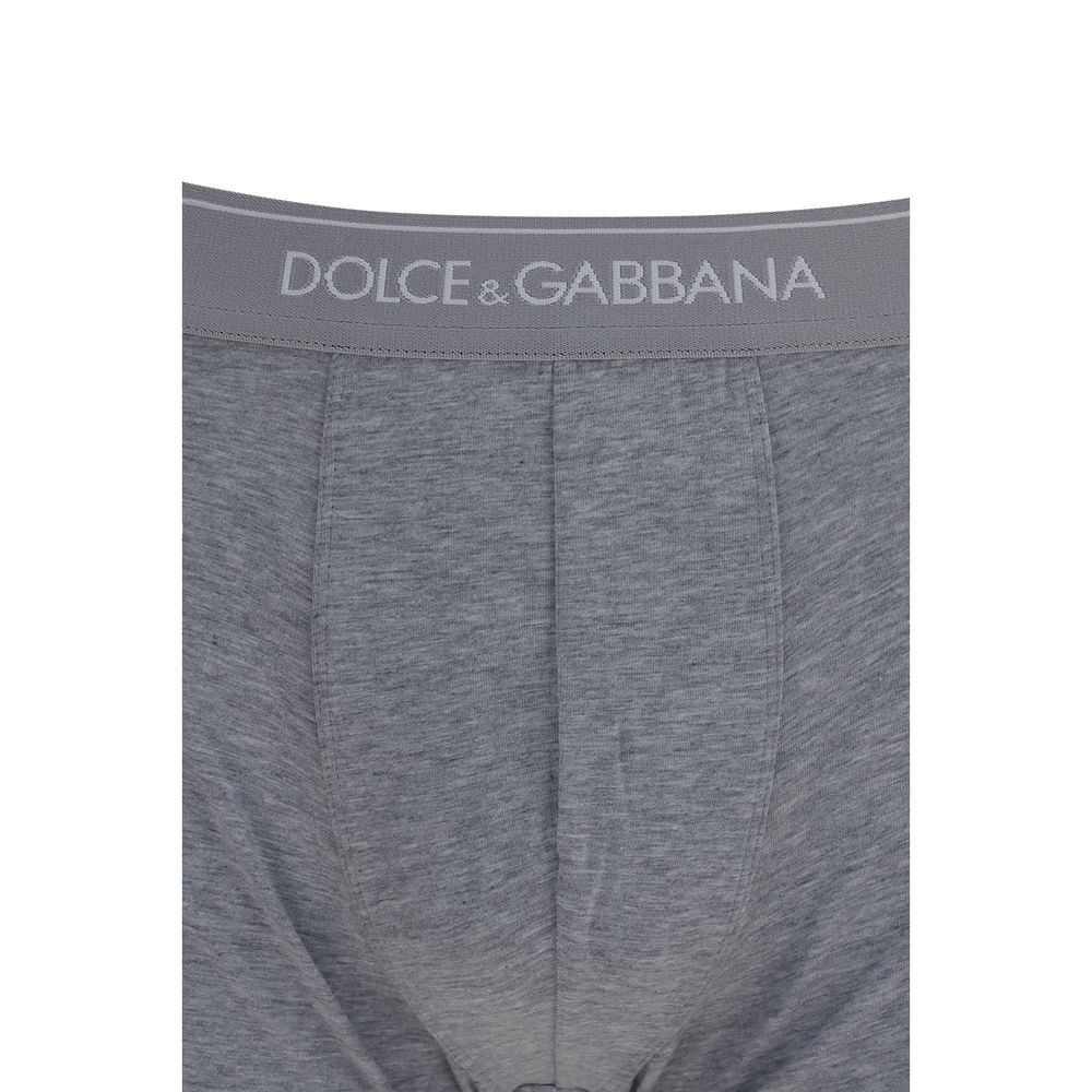 Dolce & Gabbana Gray Cotton Men's Boxers