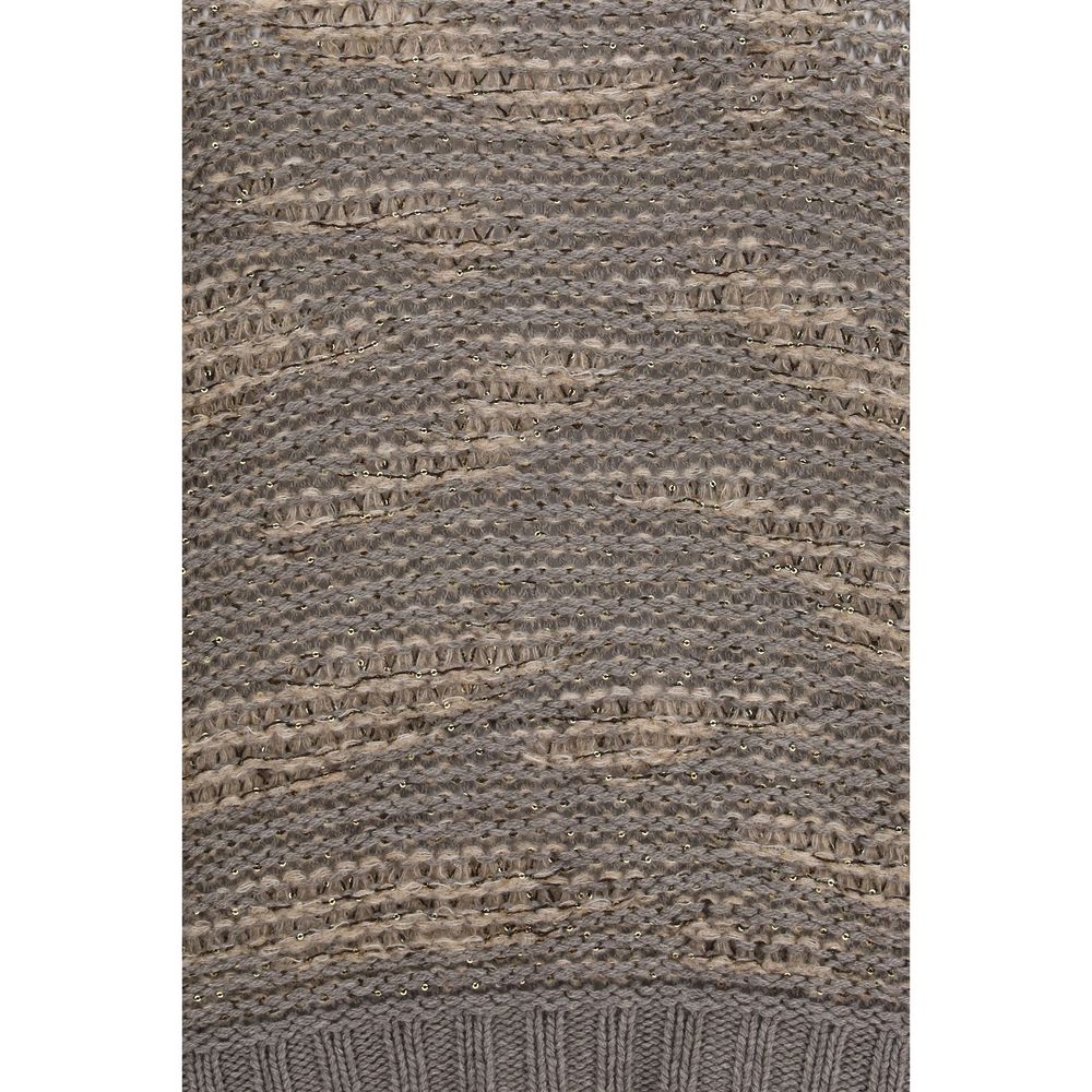 Fabiana Filippi Gray Wool Oves Aries Women's Sweatshirt