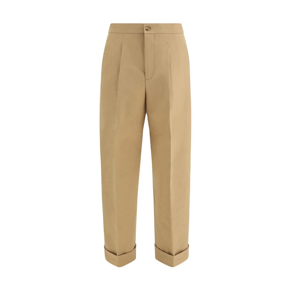 Umit Benan Beige Cotton Casual Men's Pants