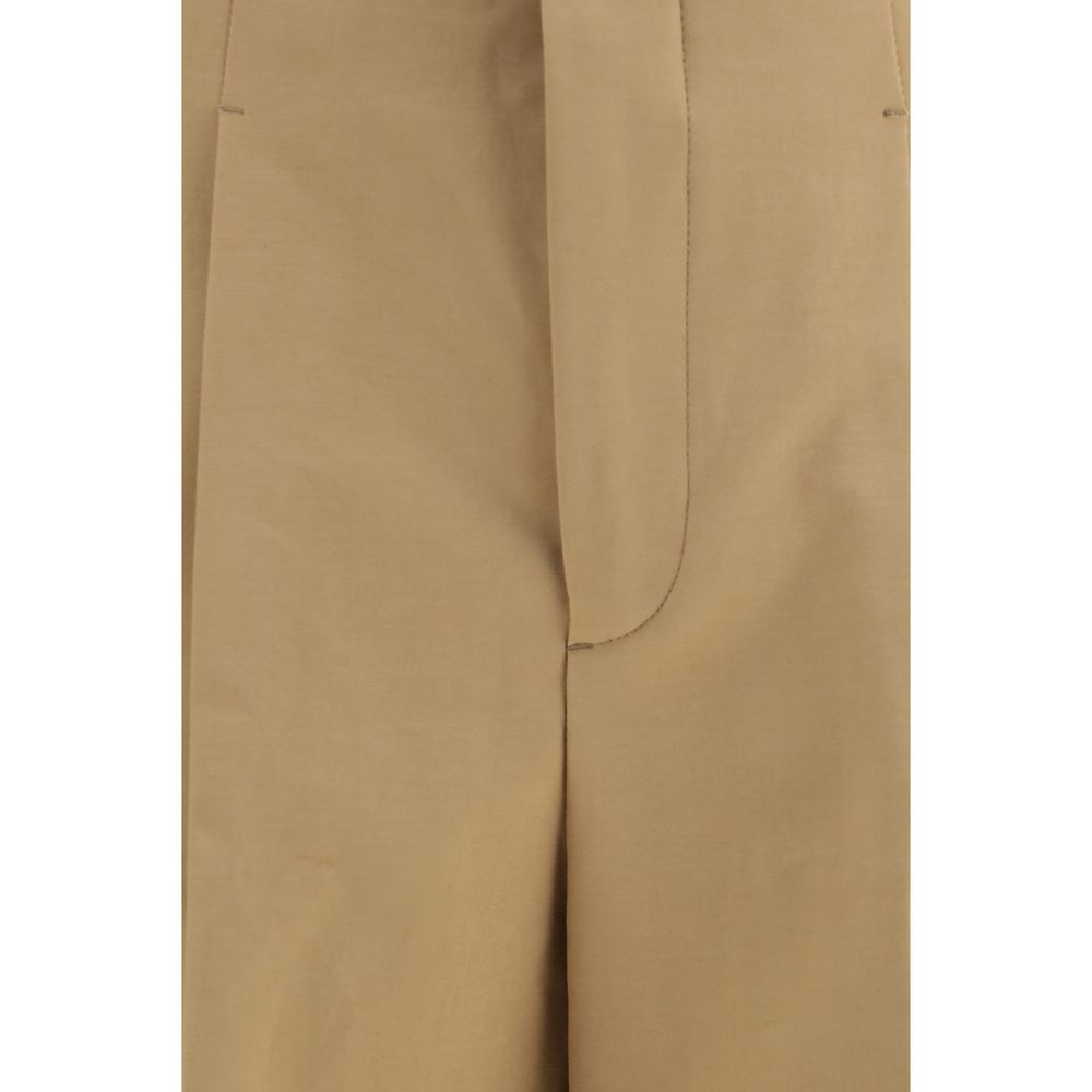 Umit Benan Beige Cotton Casual Men's Pants