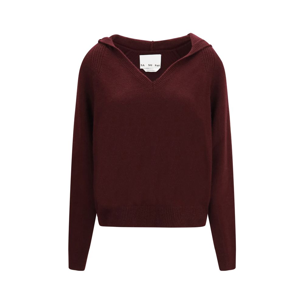 SA SU PHI Bordeaux Cashmere Women's Hoodie