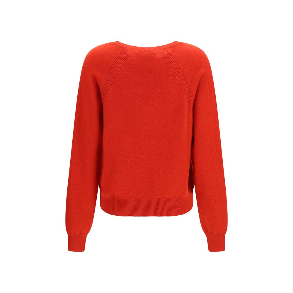 SA SU PHI Red Cashmere Women's Sweater