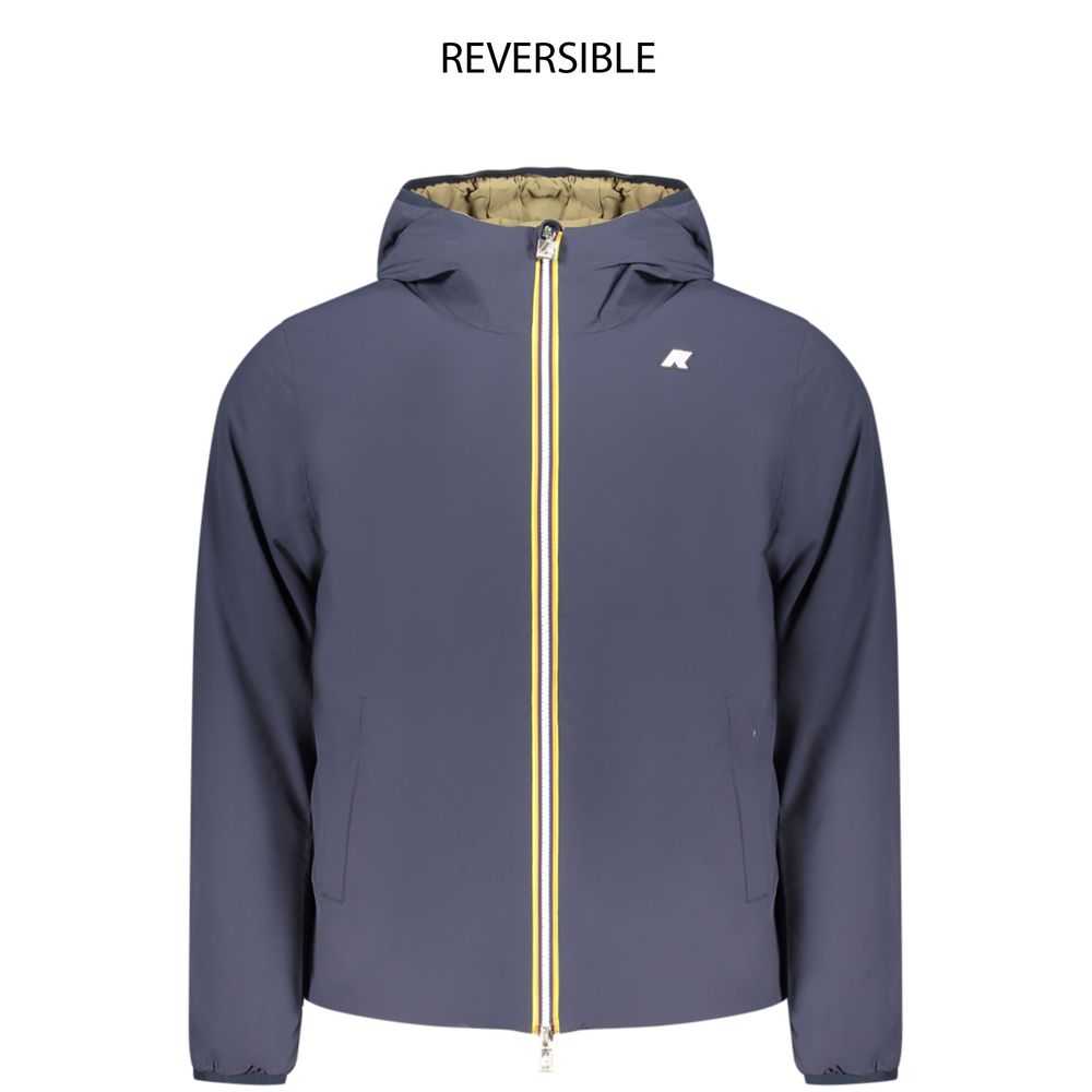 K-WAY Blue Nylon Men's Men's Jacket