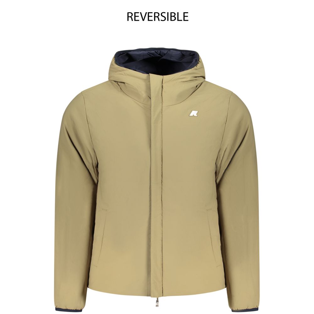 K-WAY Blue Nylon Men's Men's Jacket