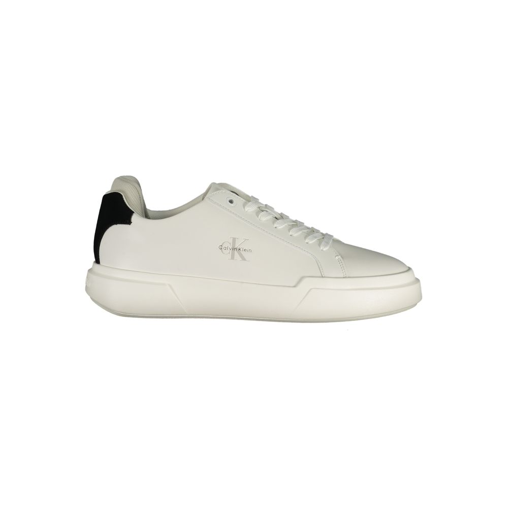 Calvin Klein White Polyurethane Men Men's Sneaker