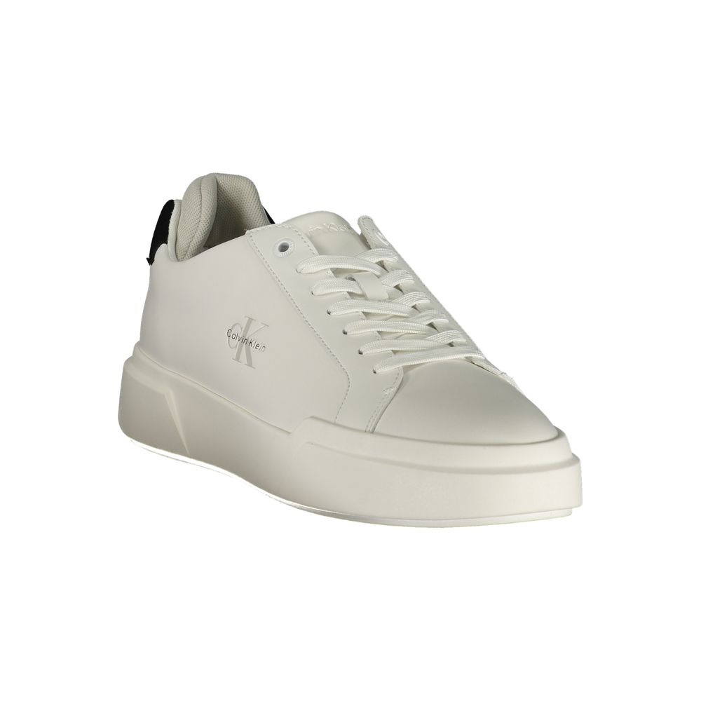 Calvin Klein White Polyurethane Men Men's Sneaker