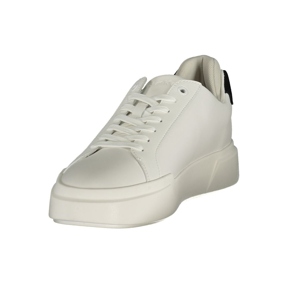 Calvin Klein White Polyurethane Men Men's Sneaker