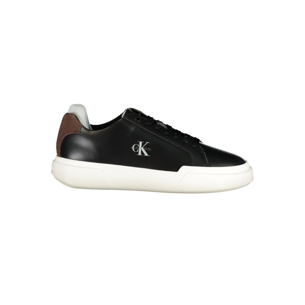 Calvin Klein Black Polyurethane Men's Men's Sneaker