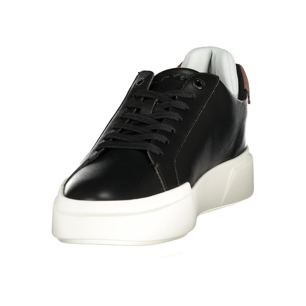 Calvin Klein Black Polyurethane Men's Men's Sneaker