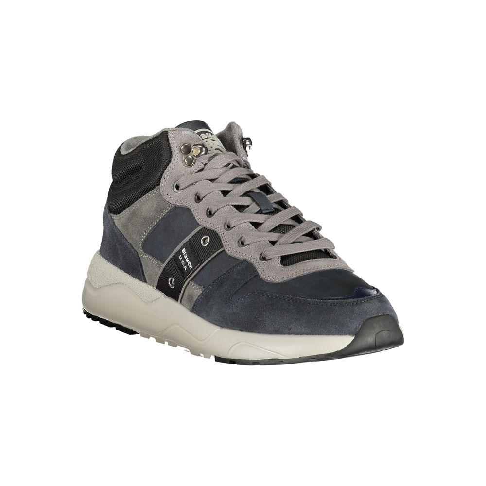 Blauer Blue Polyester Athletic Men's Sneakers