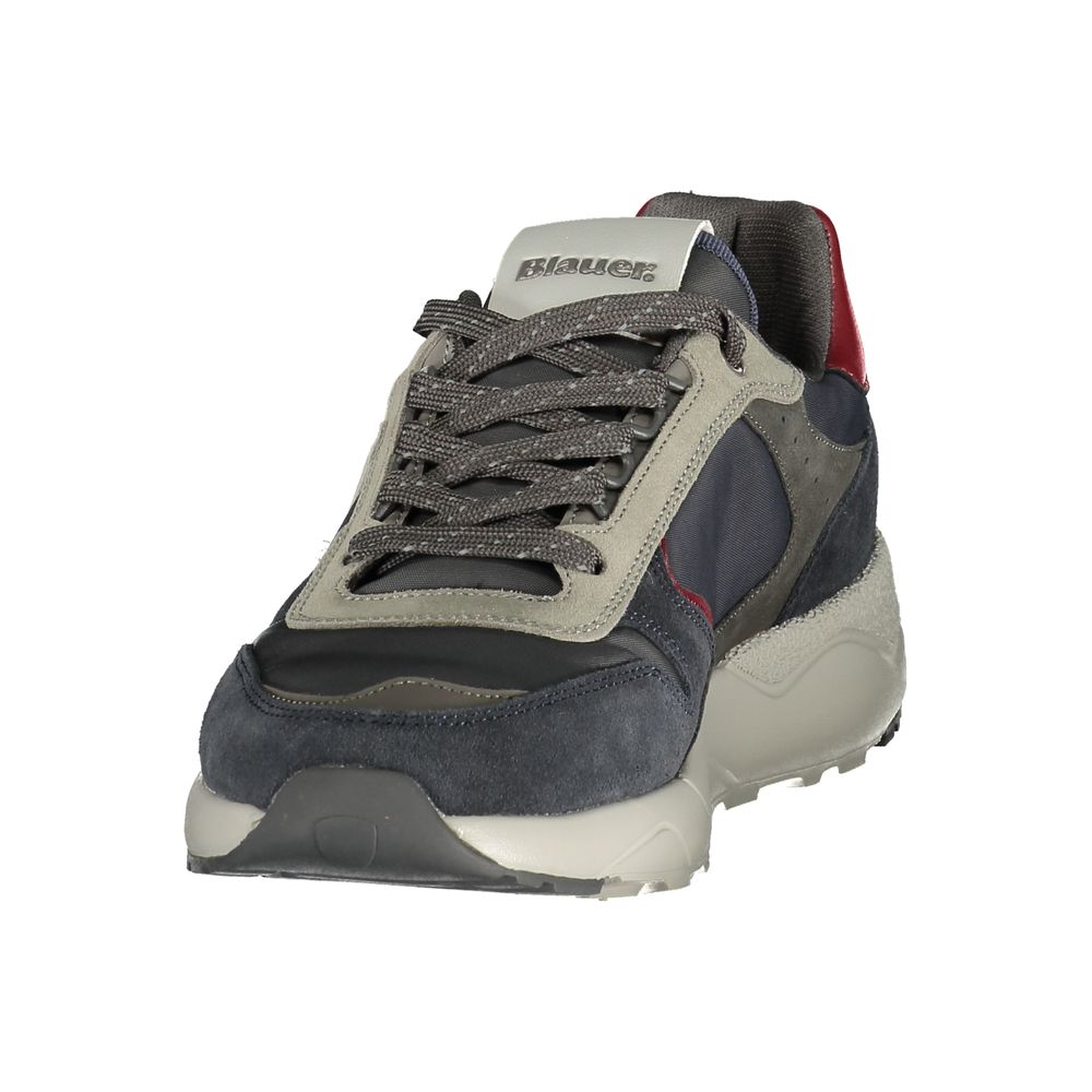 Blauer Blue Polyester Athletic Men's Sneakers
