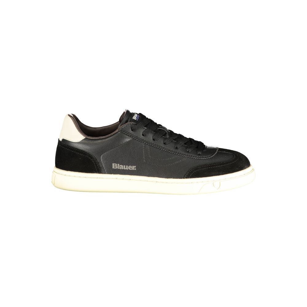 Blauer Black Polyester Athletic Men's Sneakers