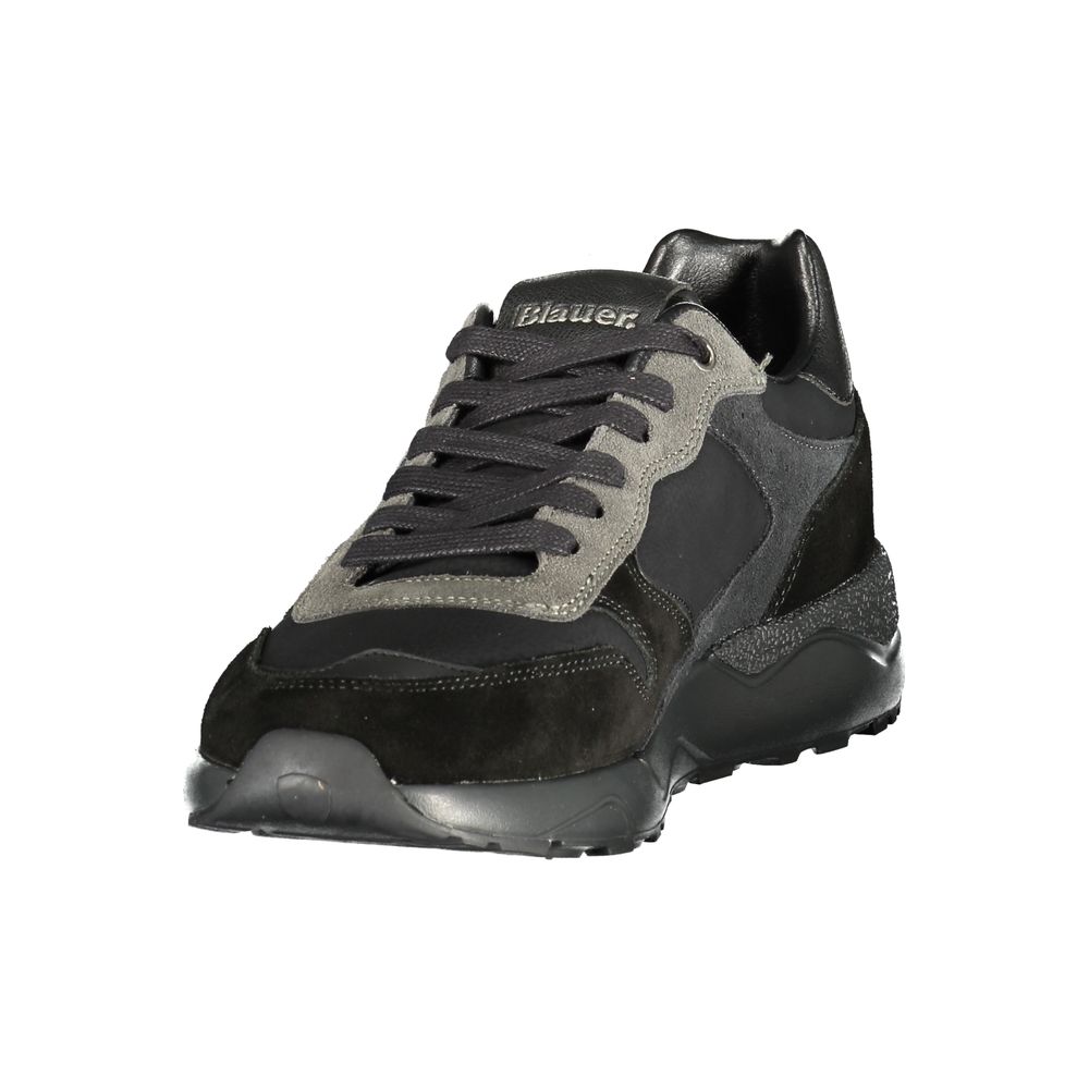 Blauer Black Polyester Athletic Men's Sneakers