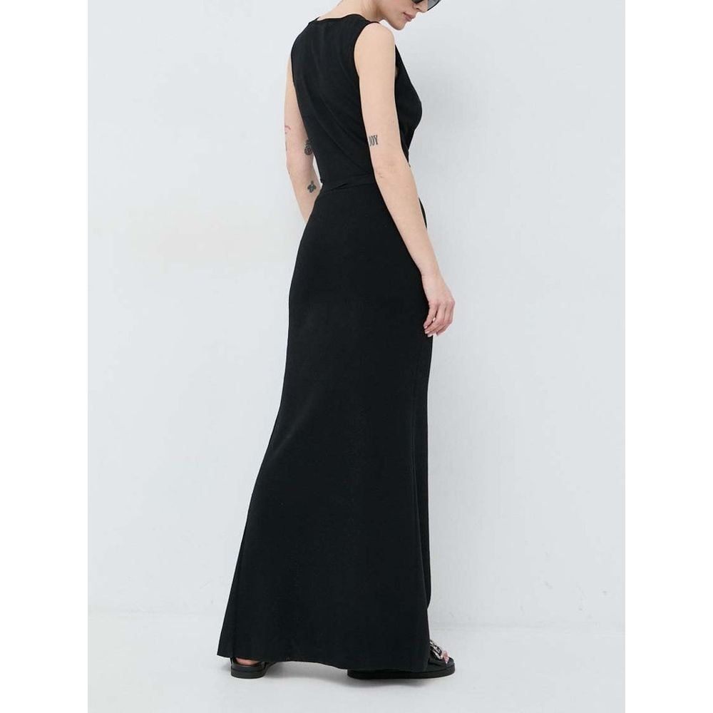 Patrizia Pepe Black Cotton Casual Women's Dress