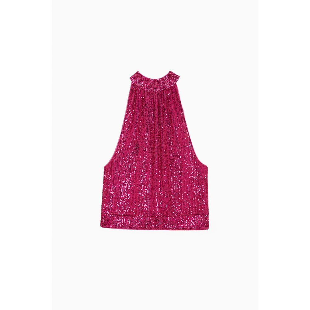Patrizia Pepe Red Polyester Tank Women's Tops