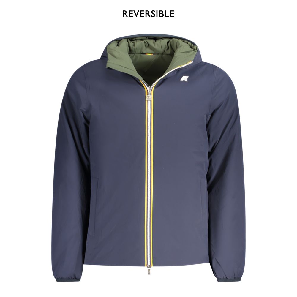 K-WAY Blue Nylon Men's Men's Jacket