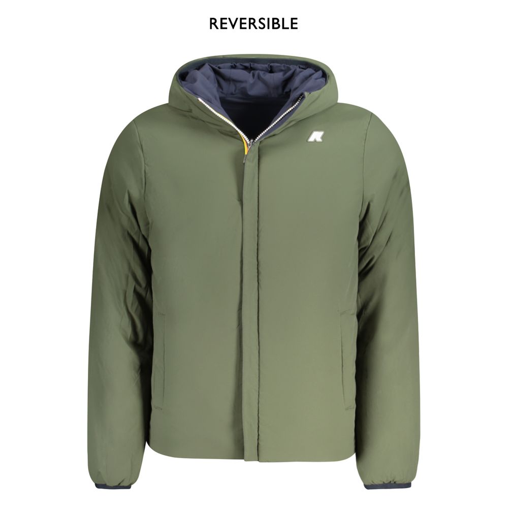K-WAY Blue Nylon Men's Men's Jacket