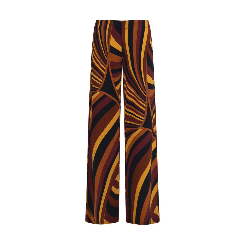 Emilio Pucci Multicolor Viscose Casual Women's Pants