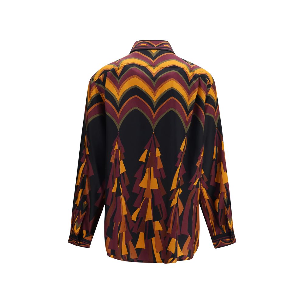 Emilio Pucci Multicolor Silk Pattern Women's Shirt