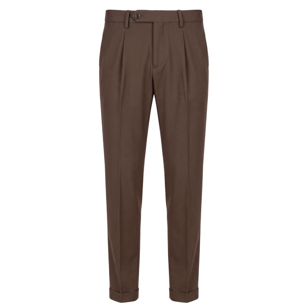 Baldinini Trend Brown Viscose Men Men's Pants