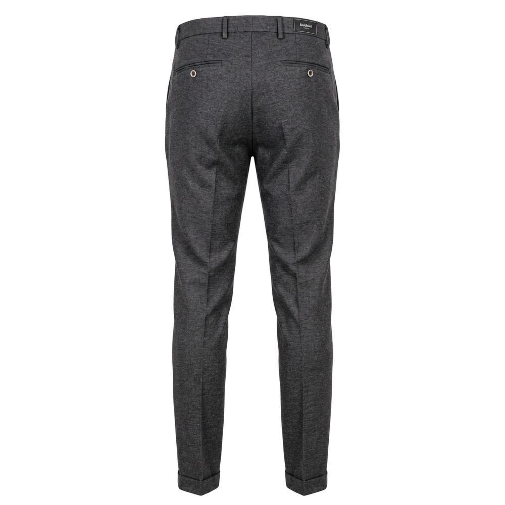 Baldinini Trend Grey Viscose Men Men's Pant