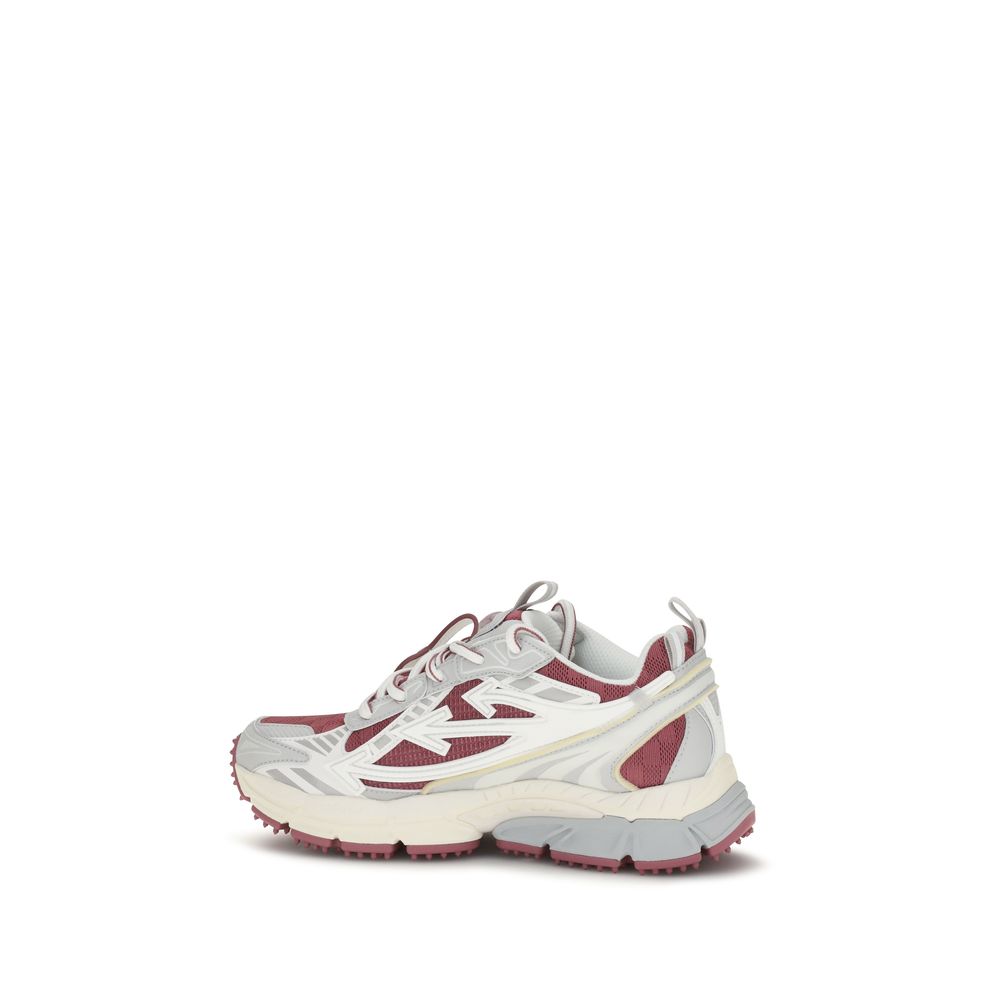 Off-White White Fabric Athletic Women's Sneakers