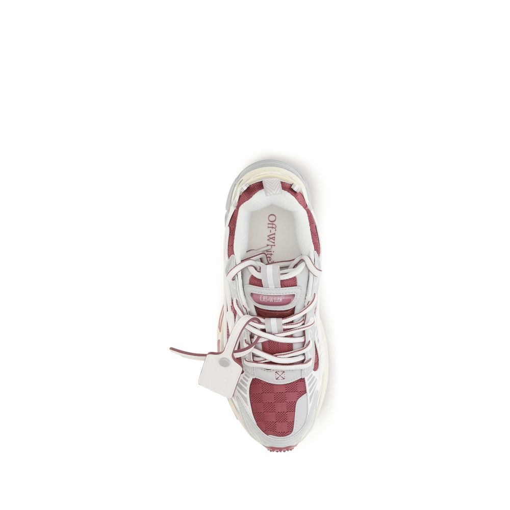 Off-White White Fabric Athletic Women's Sneakers