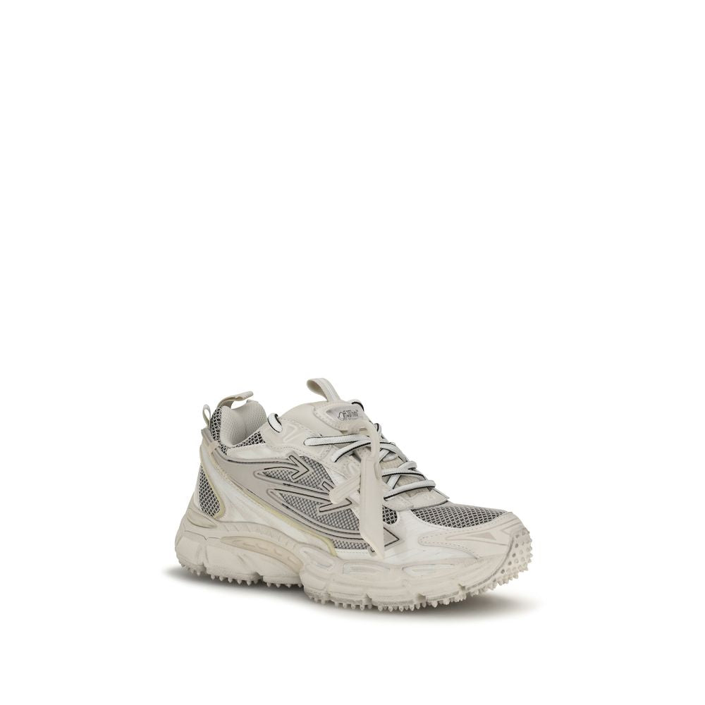 Off-White Beige Acetate Athletic Women's Sneakers