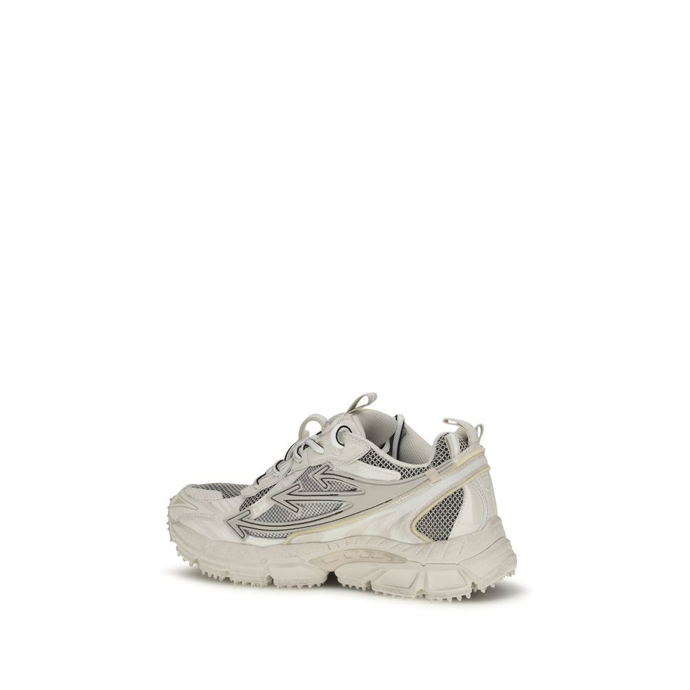 Off-White Beige Acetate Athletic Women's Sneakers