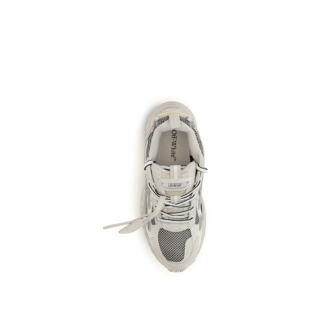 Off-White Beige Acetate Athletic Women's Sneakers