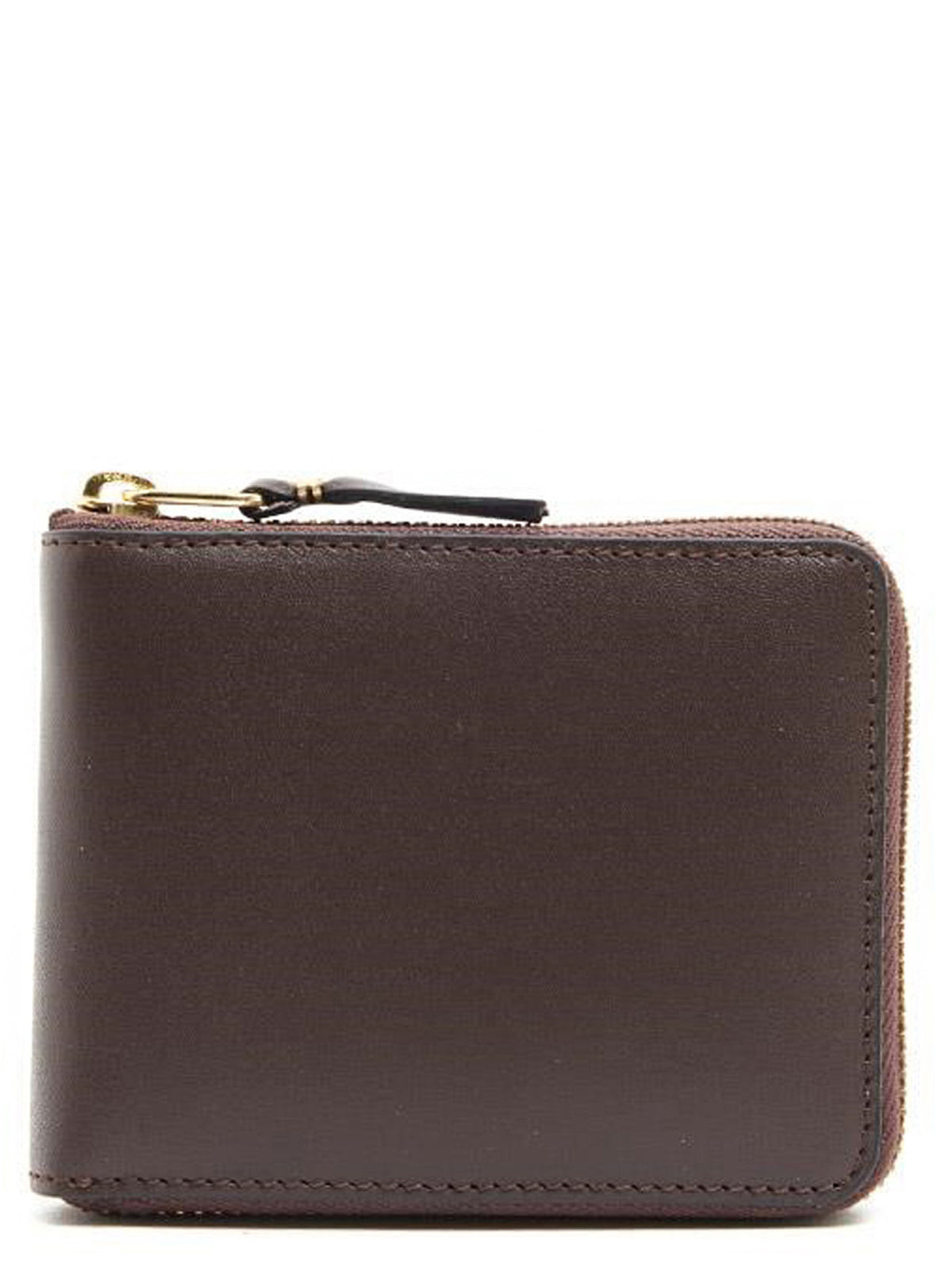 Comme Des Garçons Brown Cowhide Leather Men's Wallet