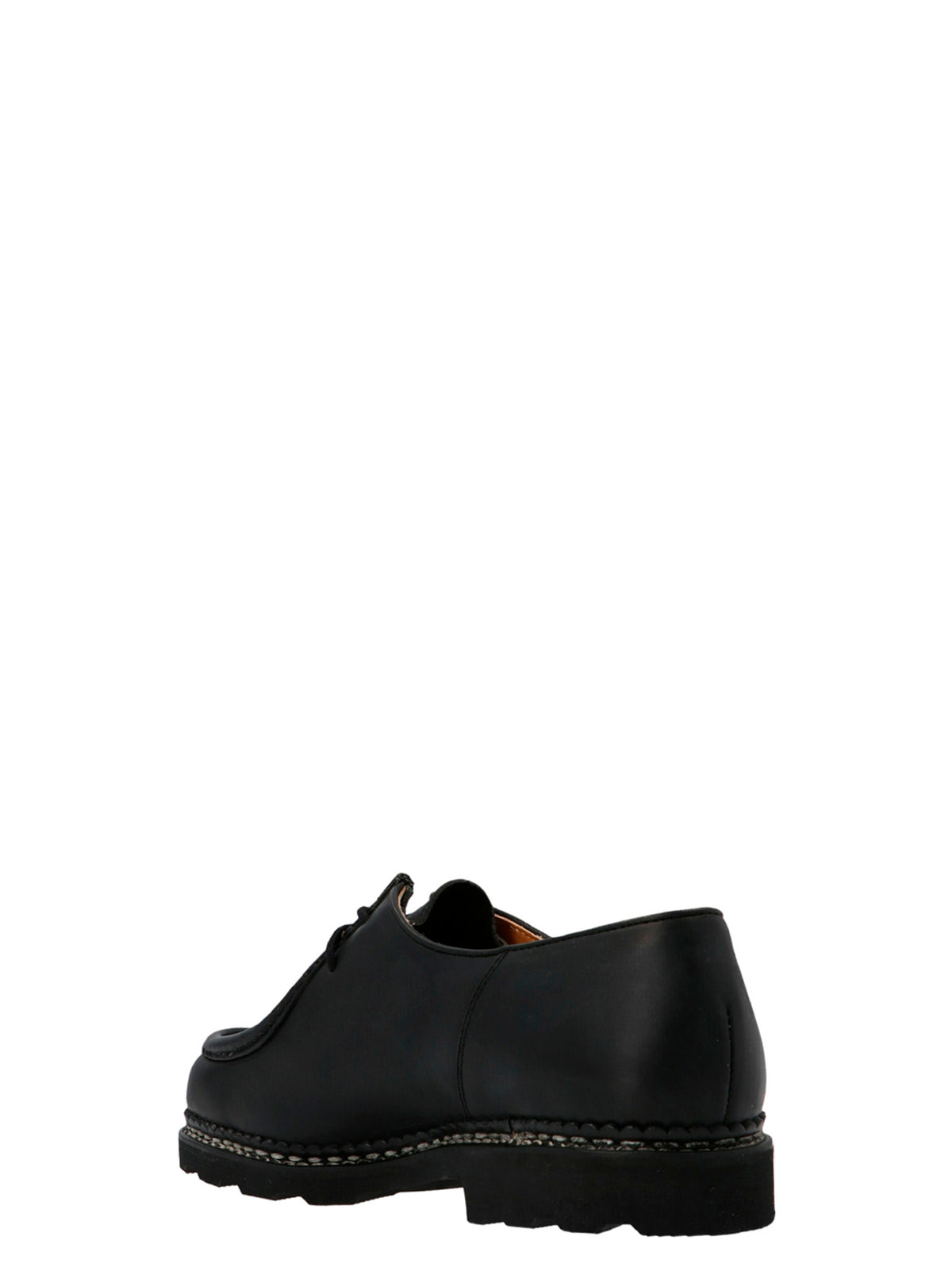 PARABOOT Black Calfskin Oxfords And Men's Derbies