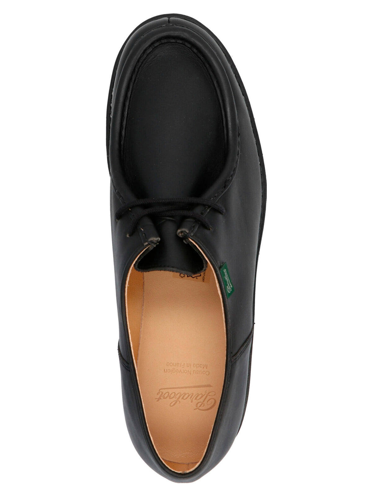 PARABOOT Black Calfskin Oxfords And Men's Derbies