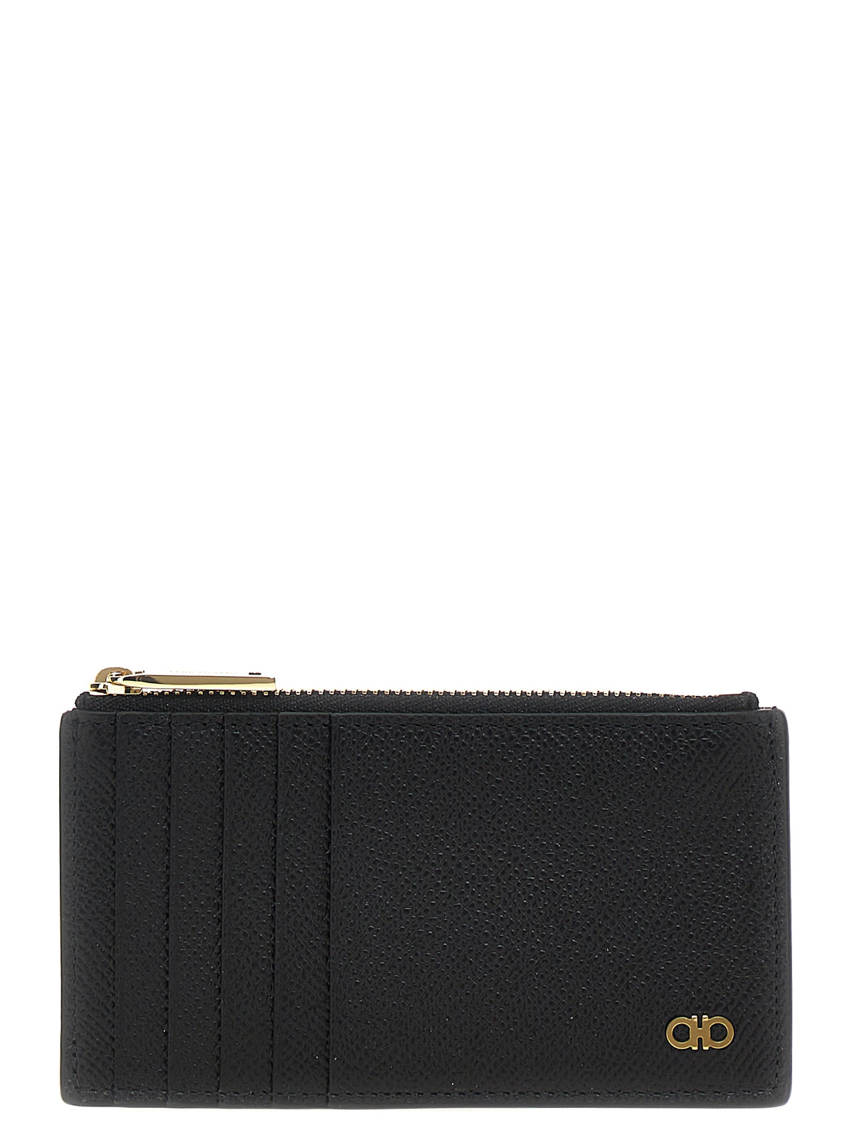Ferragamo Black Calfskin Men's Cardholder