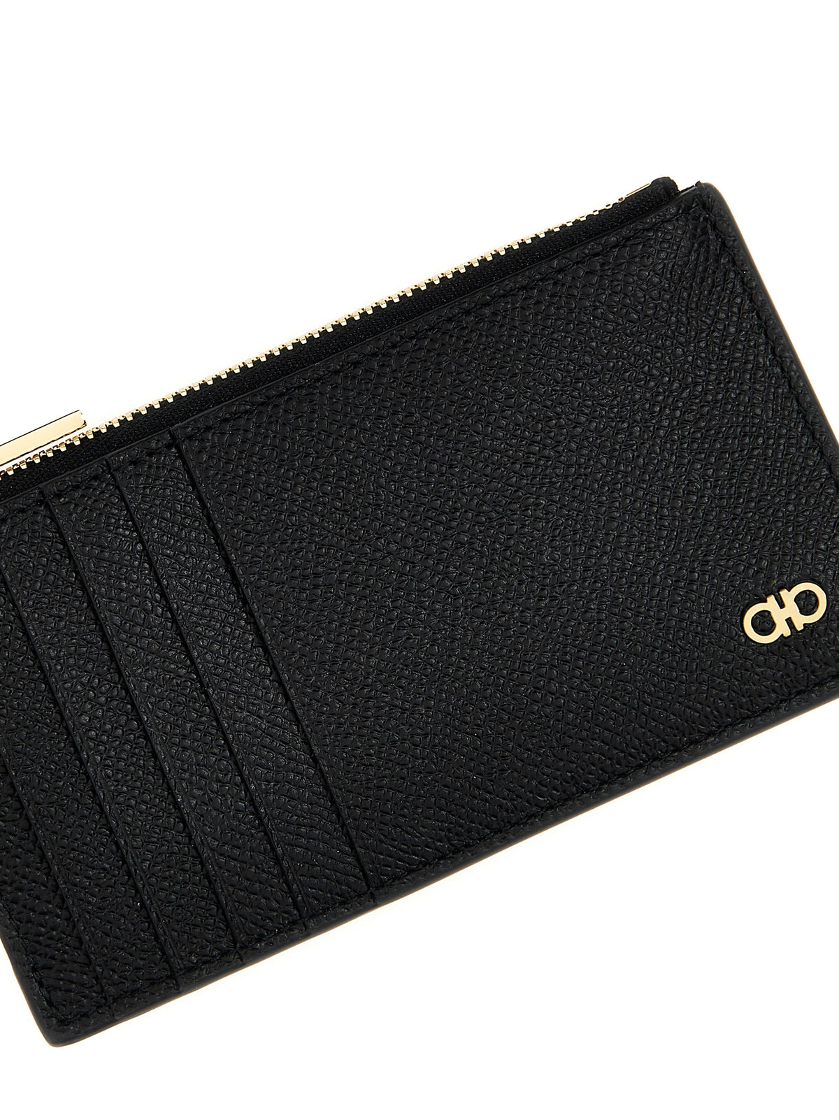 Ferragamo Black Calfskin Men's Cardholder