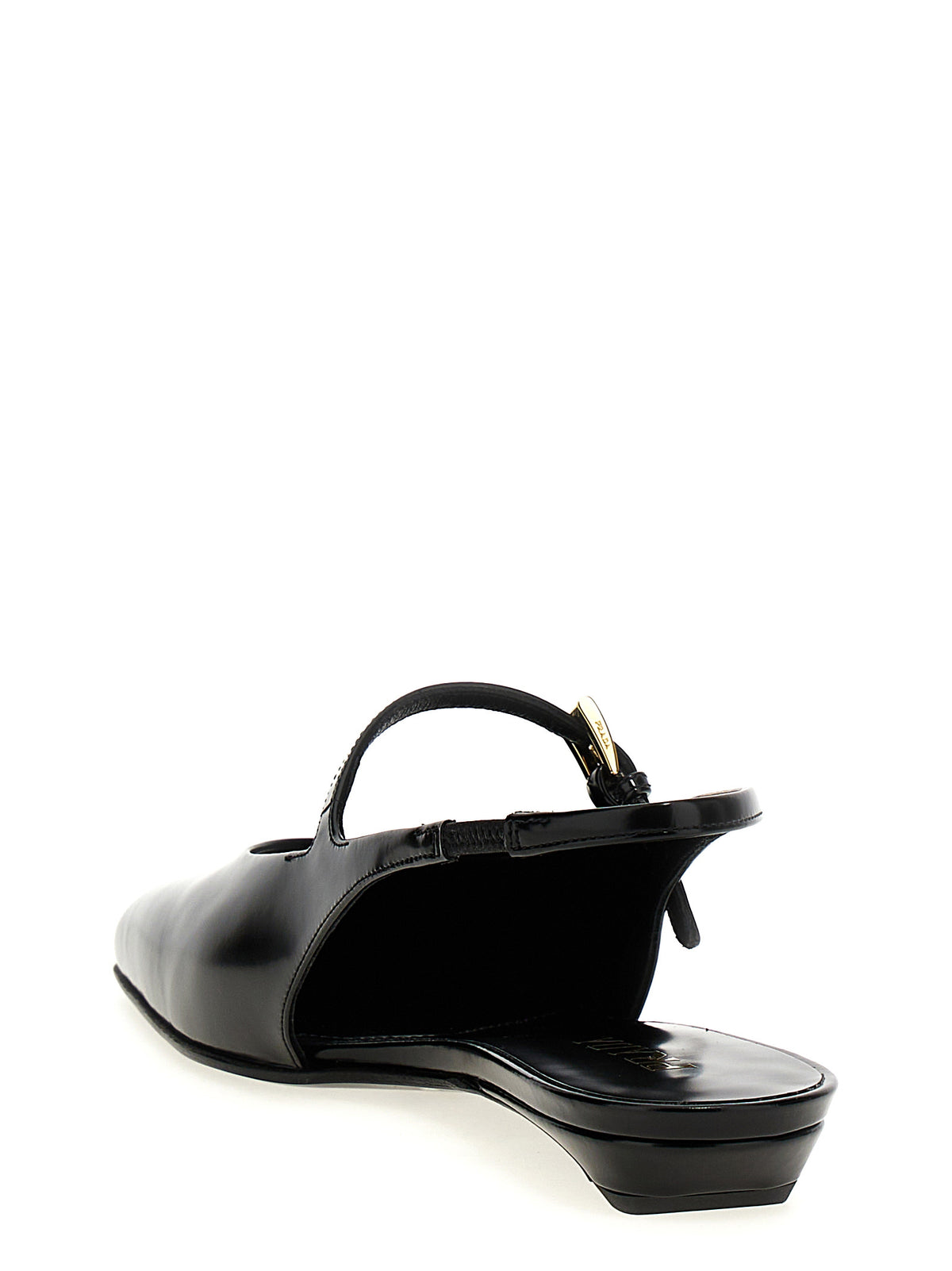 Prada Black Calfskin Ballet Women's Flats