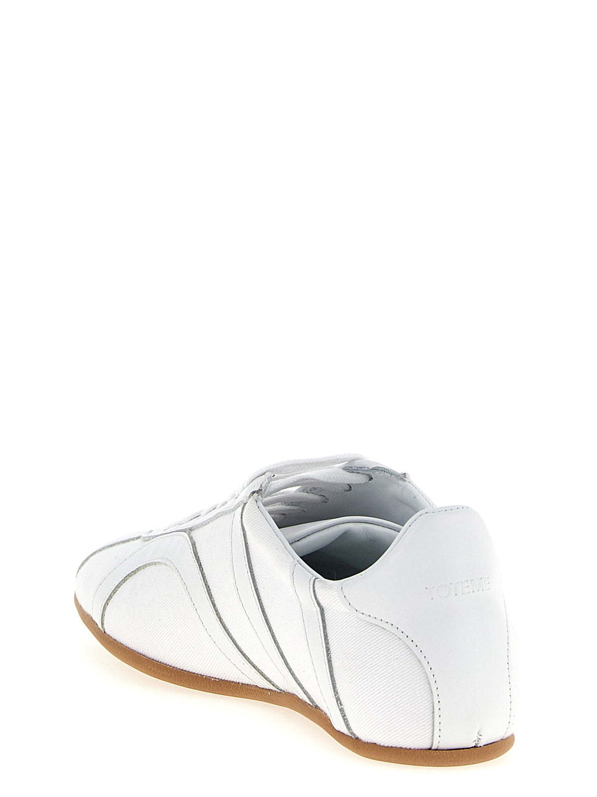 TOTEME White Recycled Cotton Low Top Women's Sneakers