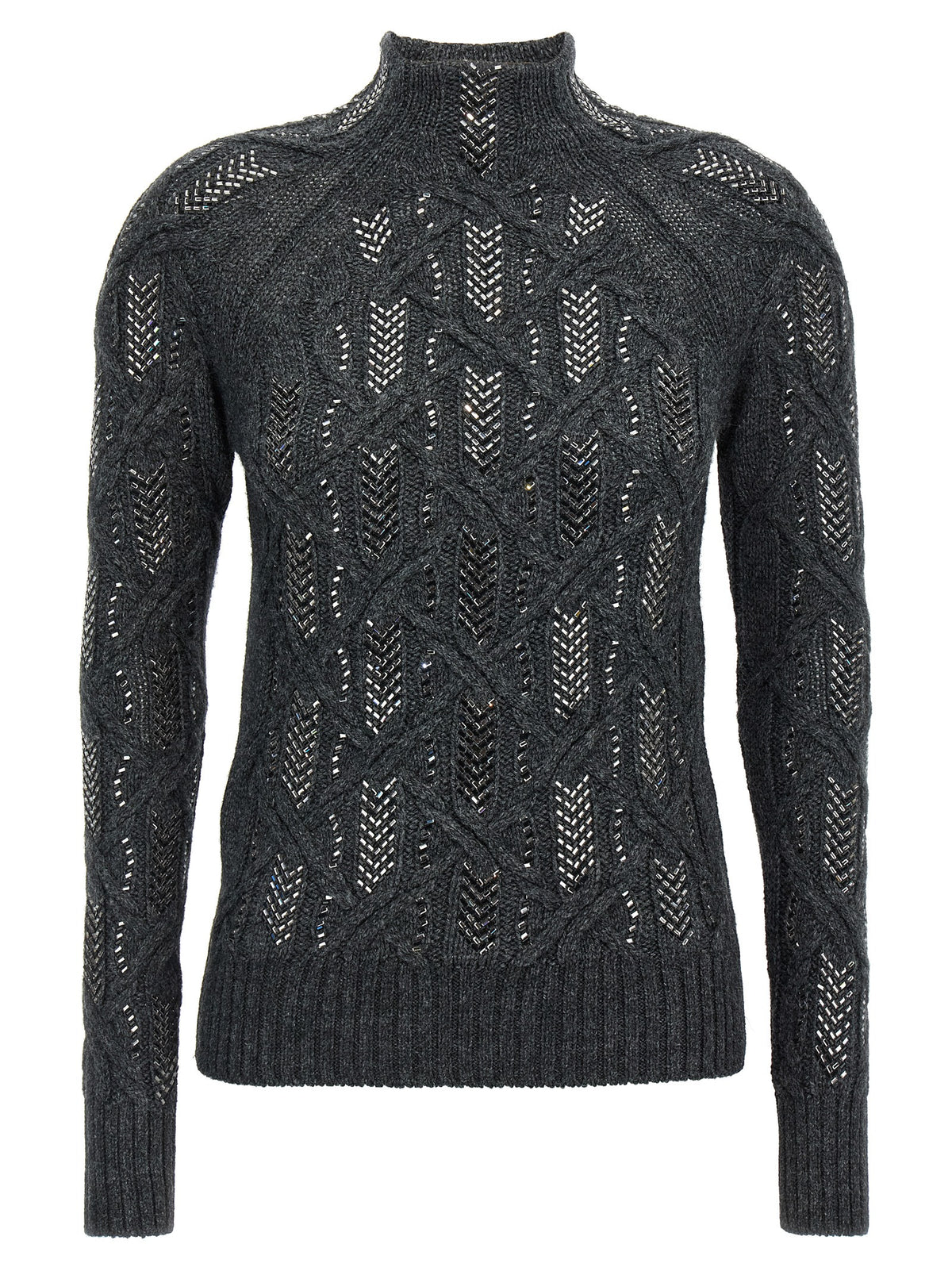 Ermanno Scervino Gray Virgin Wool Women's Cardigan