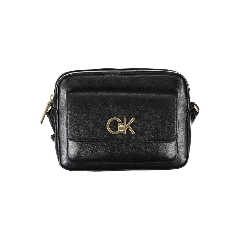 Calvin Klein Black Recycled Polyester Women Women's Handbag