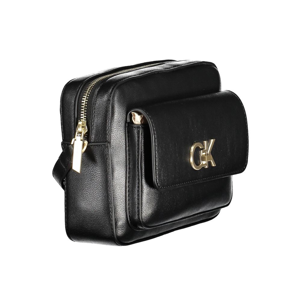 Calvin Klein Black Recycled Polyester Women Women's Handbag
