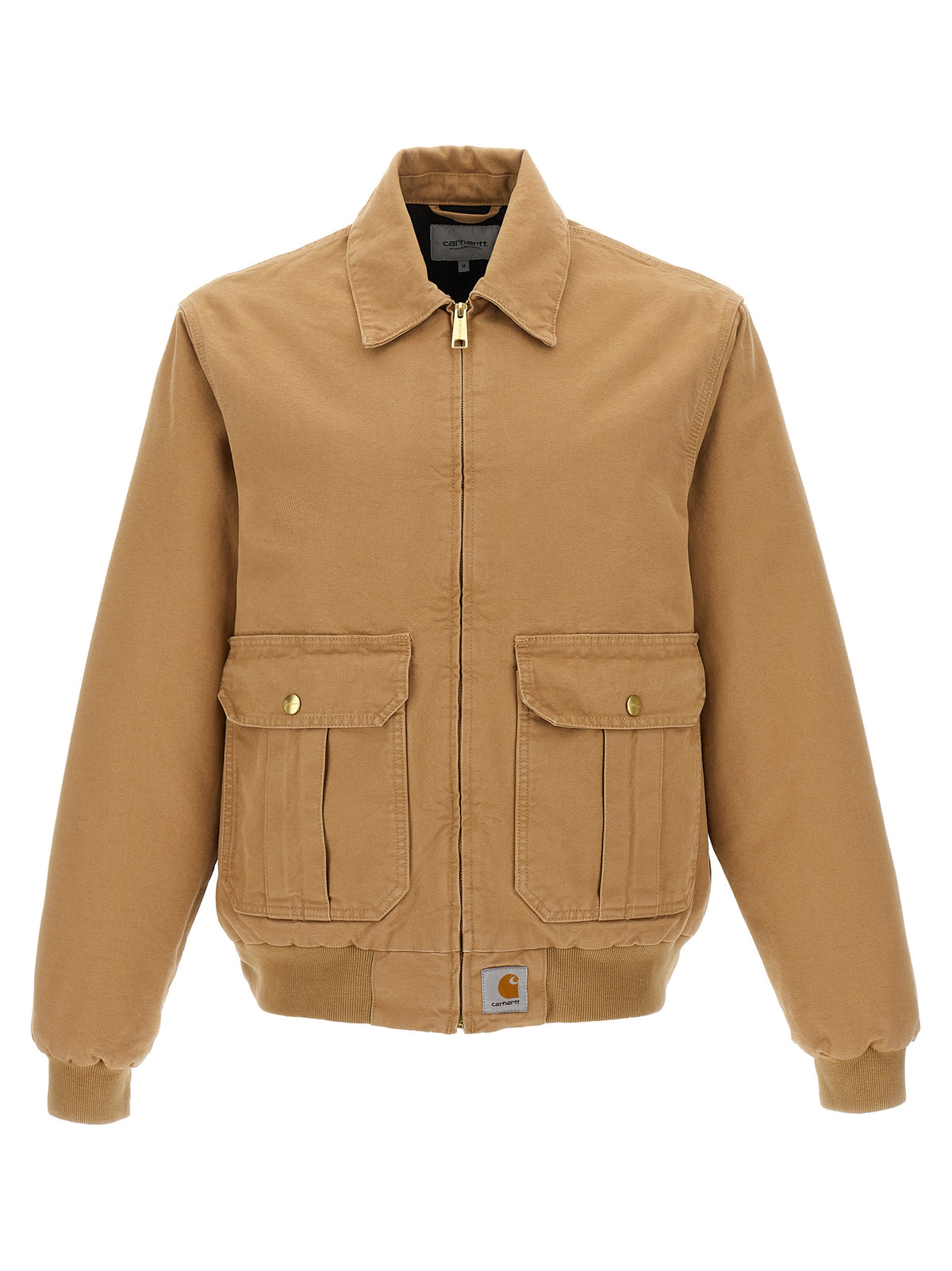 Carhartt Wip Beige Cotton Full-Length Men's Jacket