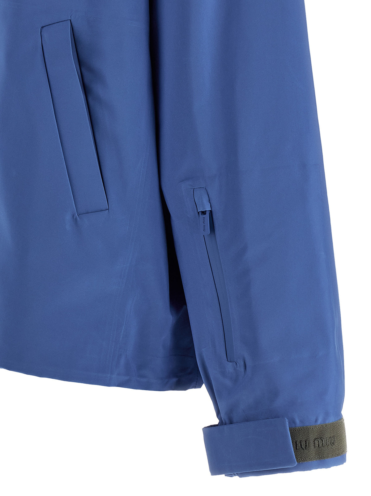 Miu Miu Blue Recycled Polyester Shell Women's Jacket