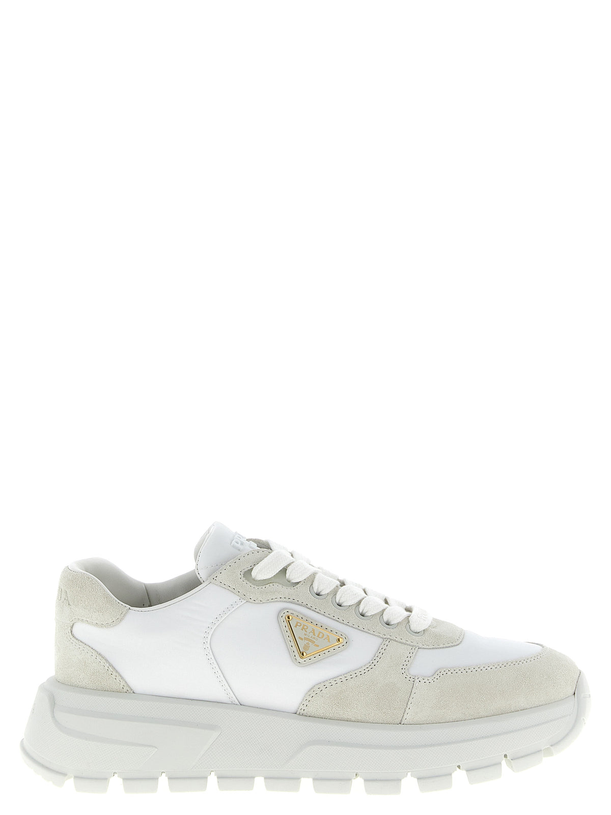 Prada White Polyamide Athletic Women's Sneakers