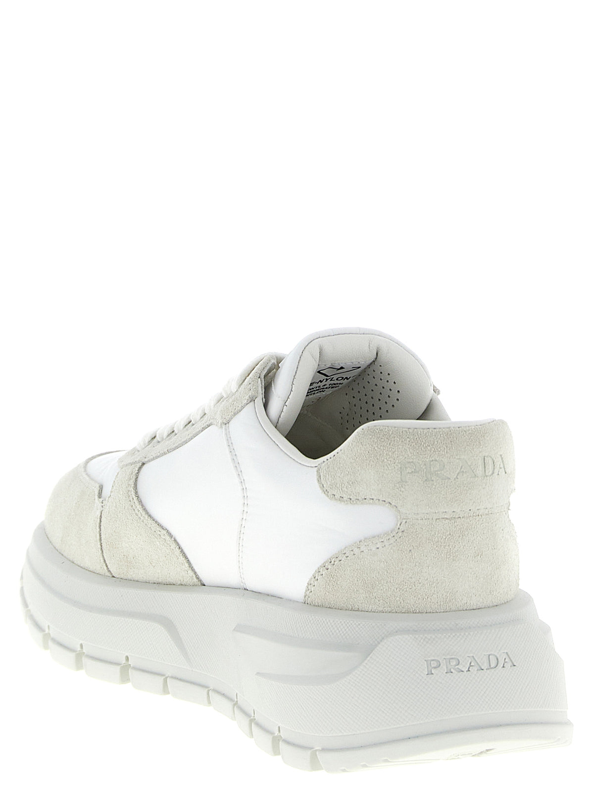 Prada White Polyamide Athletic Women's Sneakers